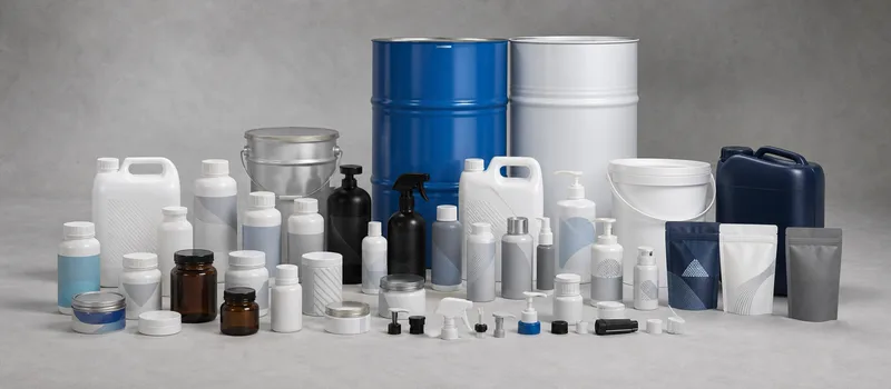 Packaging containers and closure systems in varied materials.