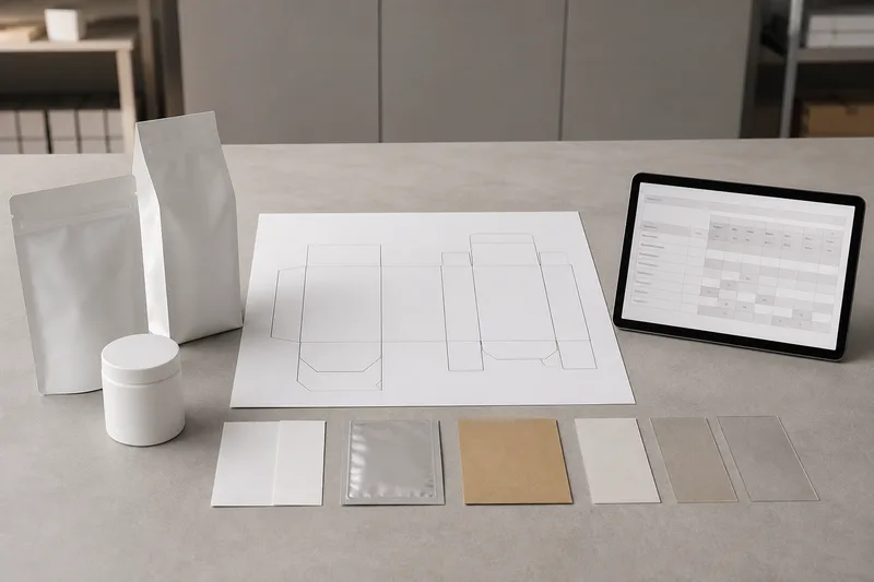 Product brief, pack samples and material requirements under review.